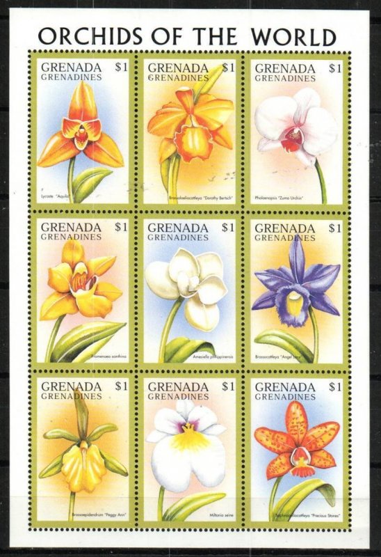 Grenada Grenadines Stamp 1990  - Orchids of the World