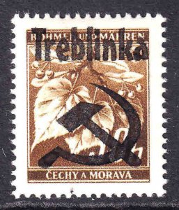 BOHEMIA & MORAVIA  24A WW2 CZ CAMP TREBLINKA OVERPRINT OG NH U/M  VF