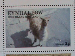 EYNHALLOW SCOTLAND STAMP:1977 WILD ANIMALS CTO- MNH - MINI SHEET #2