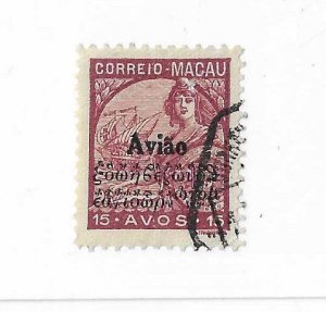 Macau Sc #C6  15 avos  used VF