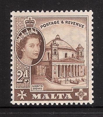 Malta Sc #250 Mi 241 SG 270 ** MNH mint NH 2p QEII 1956