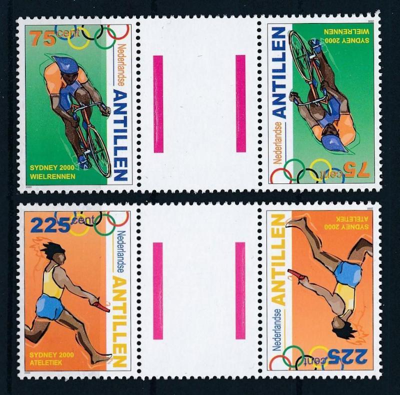 [95149] Netherlands Antilles 2000 Olympic Games Sydney GP Pink Labels MNH