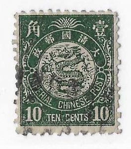 China Sc #91 10c green used VF