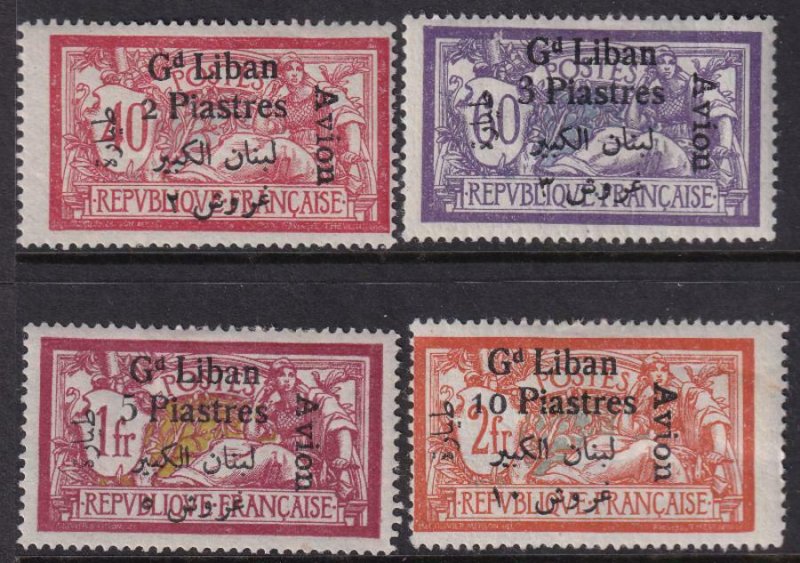 Lebanon 1924 SC C5-C8 Mint Set