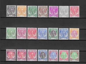 MALAYA/KELANTAN 1951/55 SG 61/81 MNH Cat £200