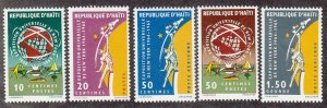 Haiti - 1965 - 521-23,C233-35 - Used - Complete set