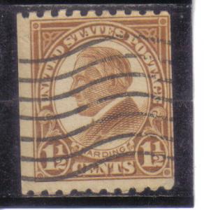 605 - .01 1/2 Harding used avg. 