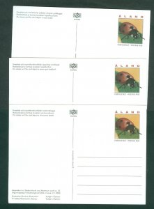 Aland. 2006. Maximum Card. # 53-54-55. Set (3 ). Insect, Beetles, Sc # 242-244.
