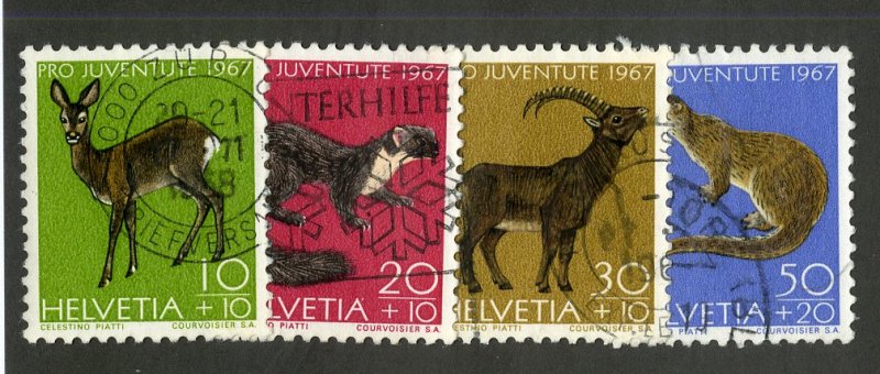 SWITZERLAND B370-3 USED SCV $1.25 BIN $.50 ANIMALS