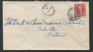 NEW BRUNSWICK SPLIT RING TOWN CANCEL COVER LEGERVILLE