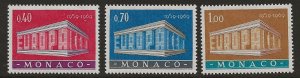 Monaco 722-24  1969  set 3  FVF  Mint  hinged