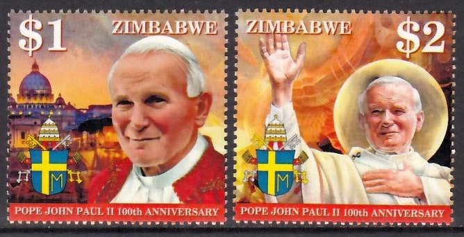 ZIMBABWE POPE JOHN PAUL II PAPA PAPST PAPE