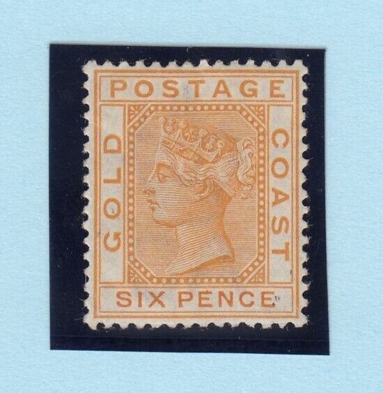 Gold Coast QV 1884/1891 6d Orange SG17 MH  BP8303