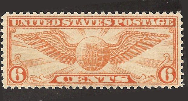 # C19 MINT NEVER HINGED WINGED GLOBE