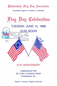 Phila. Flag Day Assn. Program #2278 Phillies Baseball G Maddox Event Cancel 1988