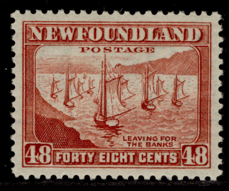 CANADA - Newfoundland GV SG228c, 48c red-brown, M MINT. Cat £13.