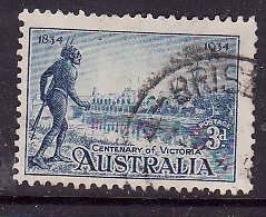 Australia-Sc#143-used 3p blue Tribesman -1934-