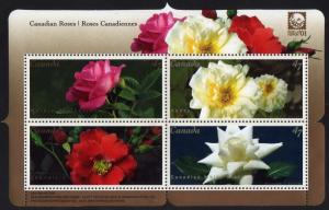 Roses - #1910 -  s/s of 4 - MNH