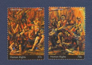 UNITED NATIONS UN - Scott 871-872 - MNH  - Human Rights - 2004