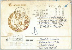 69048 - LATVIA - POSTAL HISTORY - COVER with RUSSIAN mechanical postmark 1991-