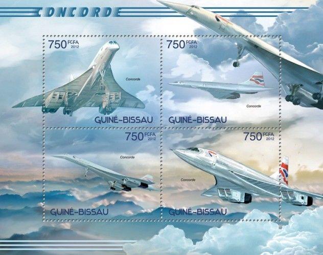 Concorde Flugzeuge Planes Aviation Air Transport Guinea-Bissau MNH stamp sheet