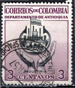 Colombia; 1956: Sc. # 645: Used Single Stamp