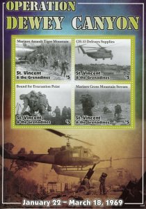 St Vincent & Grenadines Stamps 2020 MNH Vietnam War Dewey Canyon 4v M/S I