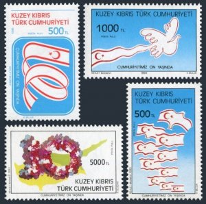 Turkish Cyprus 352-355,MNH.Mi 361-364. Turkish Republic of Northern Cyprus,1993.