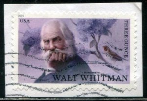 5414 US (85c) Walt Whitman SA, used on paper 3 oz rate