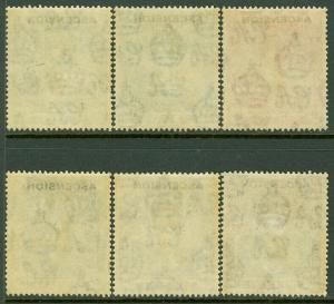 EDW1949SELL : ASCENSION 1922 Scott #1-6 Very Fine, Mint Original Gum. Cat $105.