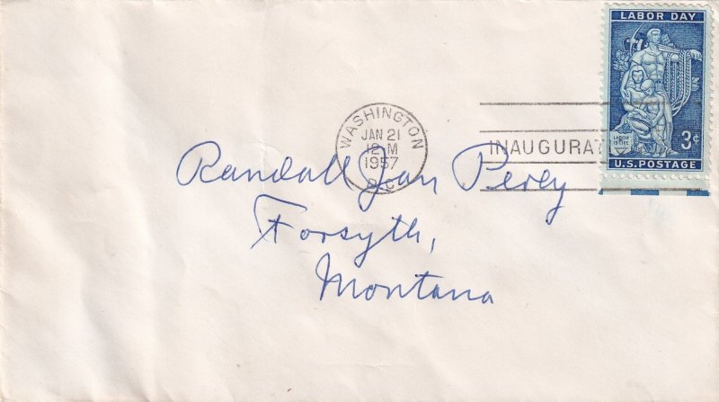 1957 #1082 INAUGURATION DAY EISENHAUER