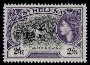 ST. HELENA QEII SG163, 2s 6d black & violet, NH MINT. Cat £20.