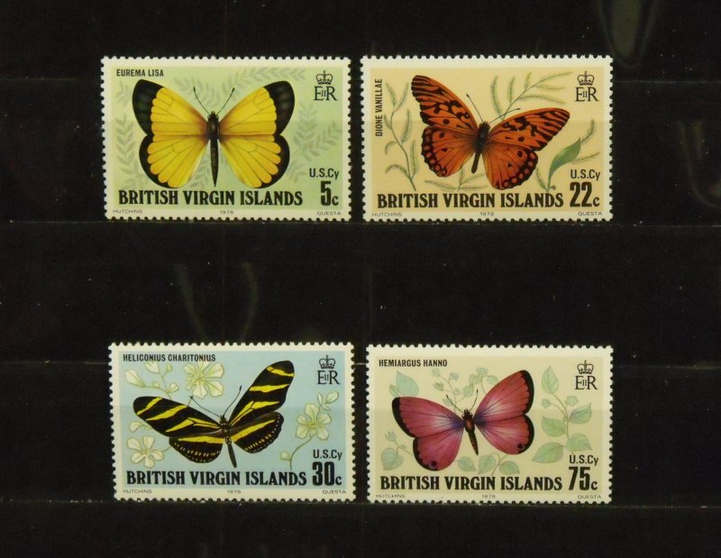 15365   BRITISH VIRGIN ISLANDS   MNH # 342, 343, 344, 345     CV$ 4.75