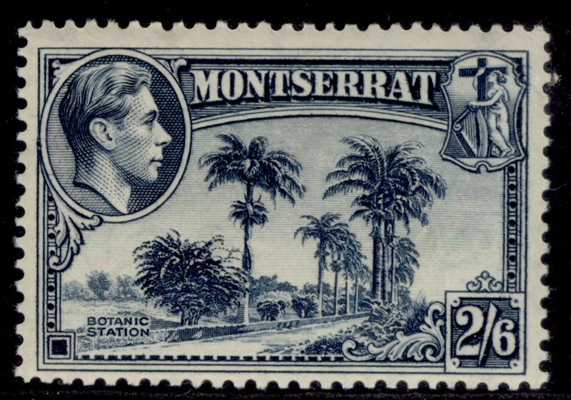 MONTSERRAT GVI SG109, 2s 6d slate-blue, LH MINT. Cat £45. PERF 13