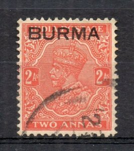 Burma 1937 Early Issue Fine Used 2a. Optd NW-167056