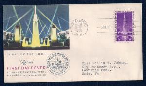 UNITED STATES FDC 3¢ Golden Gate Exposition 1939 Cacheted