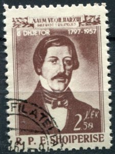 Albania Sc#523 Used, , 160th anniversary of Naum Veqilharxhi's birth (1958)