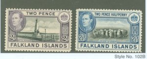 Falkland Islands #86-87 Unused Multiple