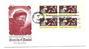 2023  St. Francis of Assisi Artmaster plate block FDC