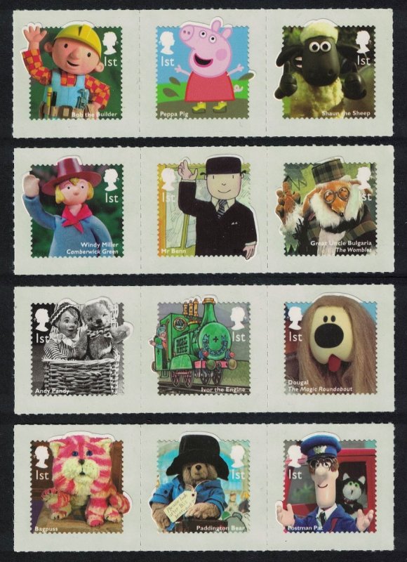 Great Britain Classic Children's TV Peppa Paddington Andy Pandy 2014 MNH