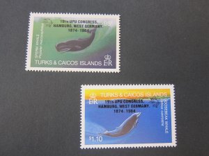 Turks & Caicos Islands 1984 Sc 637-8 fish set MNH