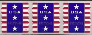 US Stamp #4157 MNH Non-Denominated Banner Coil Strip of 3