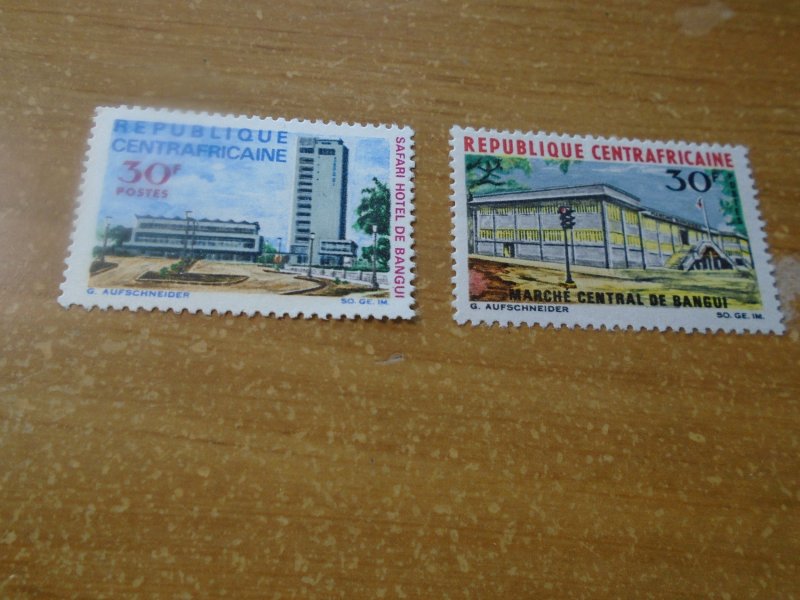 Central African Republic  #  79-80  MNH