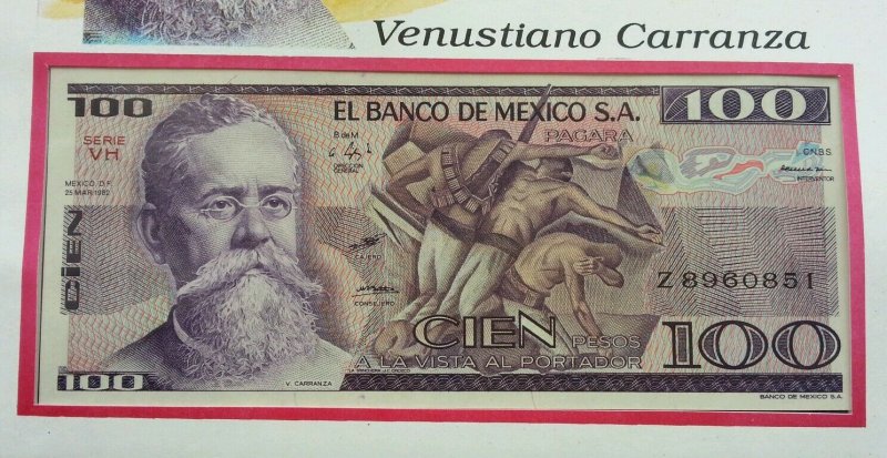 Mexico 1995 Flag FDC (banknote coin cover) *3 in 1 *rare