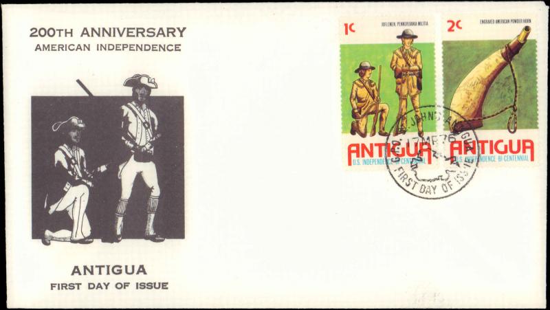 Antigua, Worldwide First Day Cover, Americana, Military Related