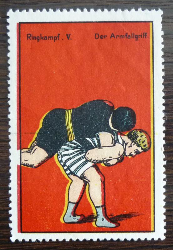 WRESTLING - POSTER STAMP R! germany sport russia russland J4