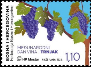 Bosnia and Herzegovina Mostar 2024 MNH Stamps Wine Grapes Fruits