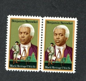 1804 Benjamin Banneker (PAIR) MNH (pb)