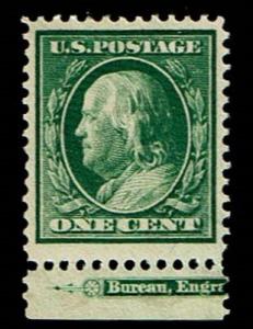 Scott #374 XF-OG-LH.