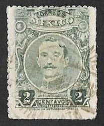 SMI) 1917 MEXICO, ILDEFONSO VASQUEZ, USED, THICK PAPPER, SCTO114